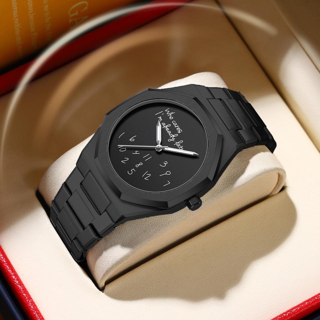Fashion Men's Watch Classic Business Casual Arabic Digital Steel Strip Waterproof Quartz Watch Relogio Masculino