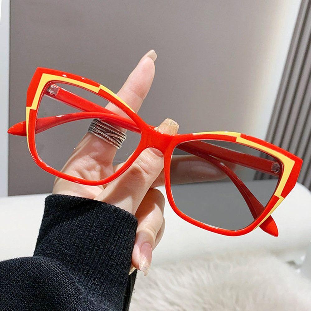 1PC Fashion Luxury Photochromic Anti-blue Light Computer Glasses Frame Flat Glasses Men Women Outdoor Eyewear