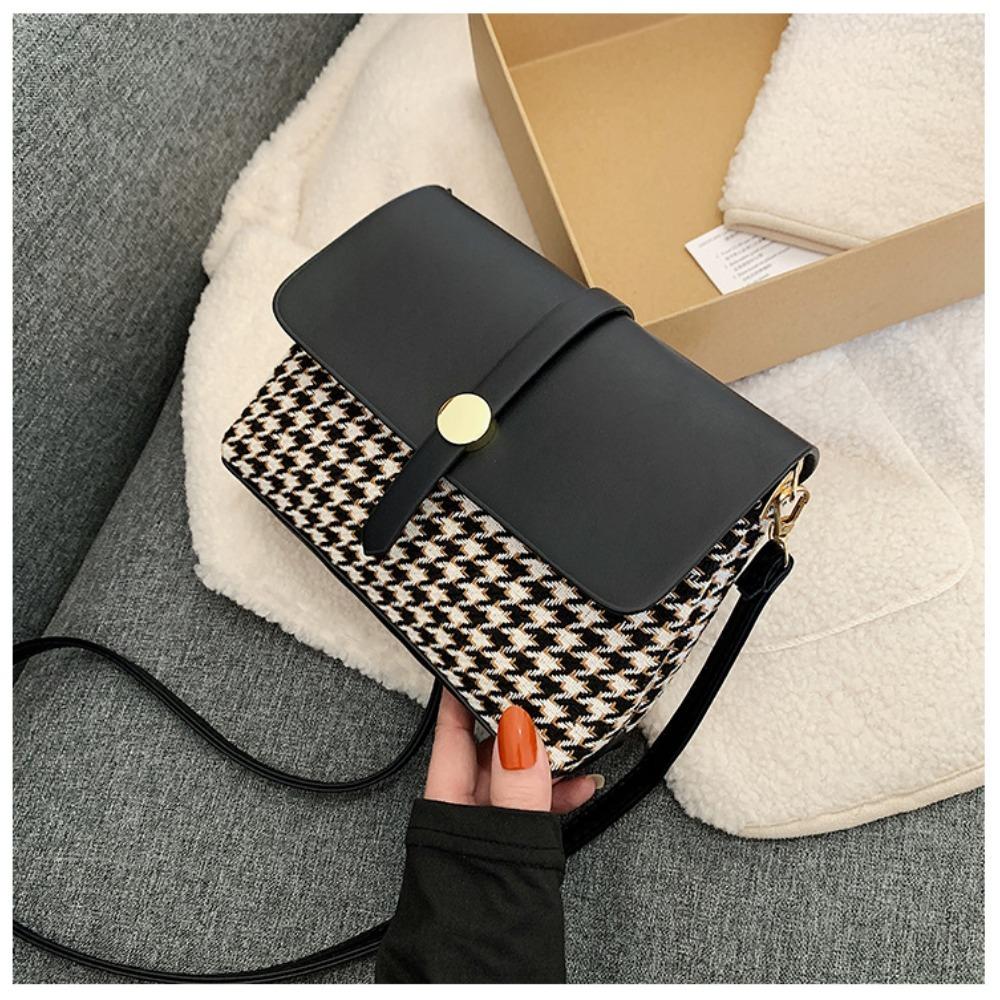 1 шт. женская сумка Qianniao Grid, модная маленькая квадратная сумка через плечо на одно плечо