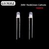 Frosted LED Diode Indicator 3mm 5mm Single & Red-Green Bi-Color Common Anode / Cathode