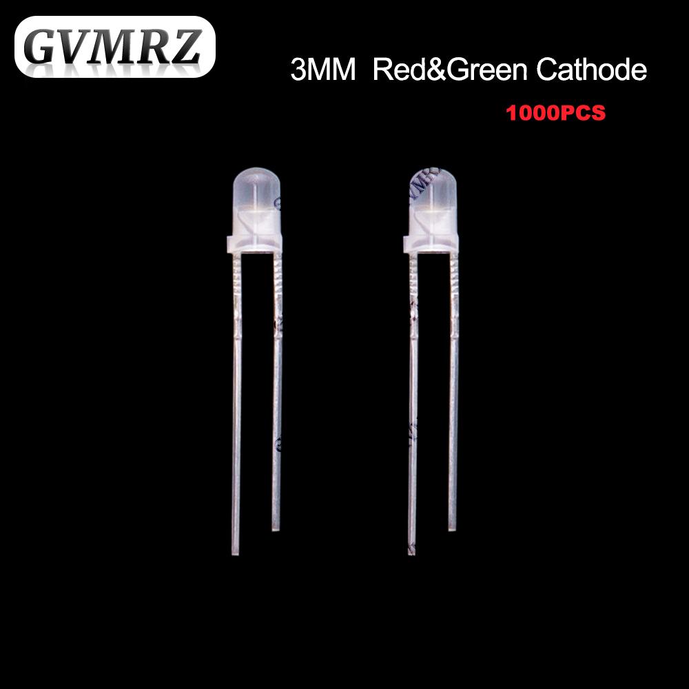 Frosted LED Diode Indicator 3mm 5mm Single & Red-Green Bi-Color Common Anode / Cathode