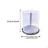 CD Storage Bucket Empty DVD Box Disc Case Album with Black Base Bin for