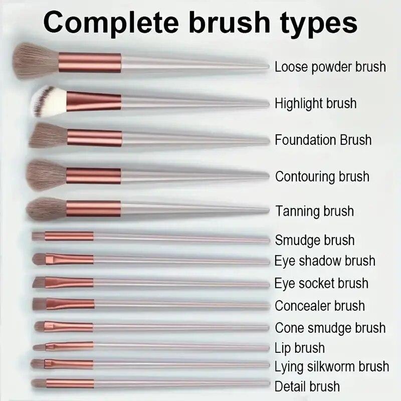 Makeup Brush Set Soft Fluffy Professiona Cosmetic Foundation Powder Eyeshadow Blending Make Up Brush Beauty Tool Makeup