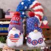 Cute Independence Day Usa Flag Gnome Plush Decoration For Festive Home Decor