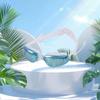 Anti-Fog Polycarbonate Swim Goggles Adults Waterproof Small Frame Electroplated Pool Eyewear