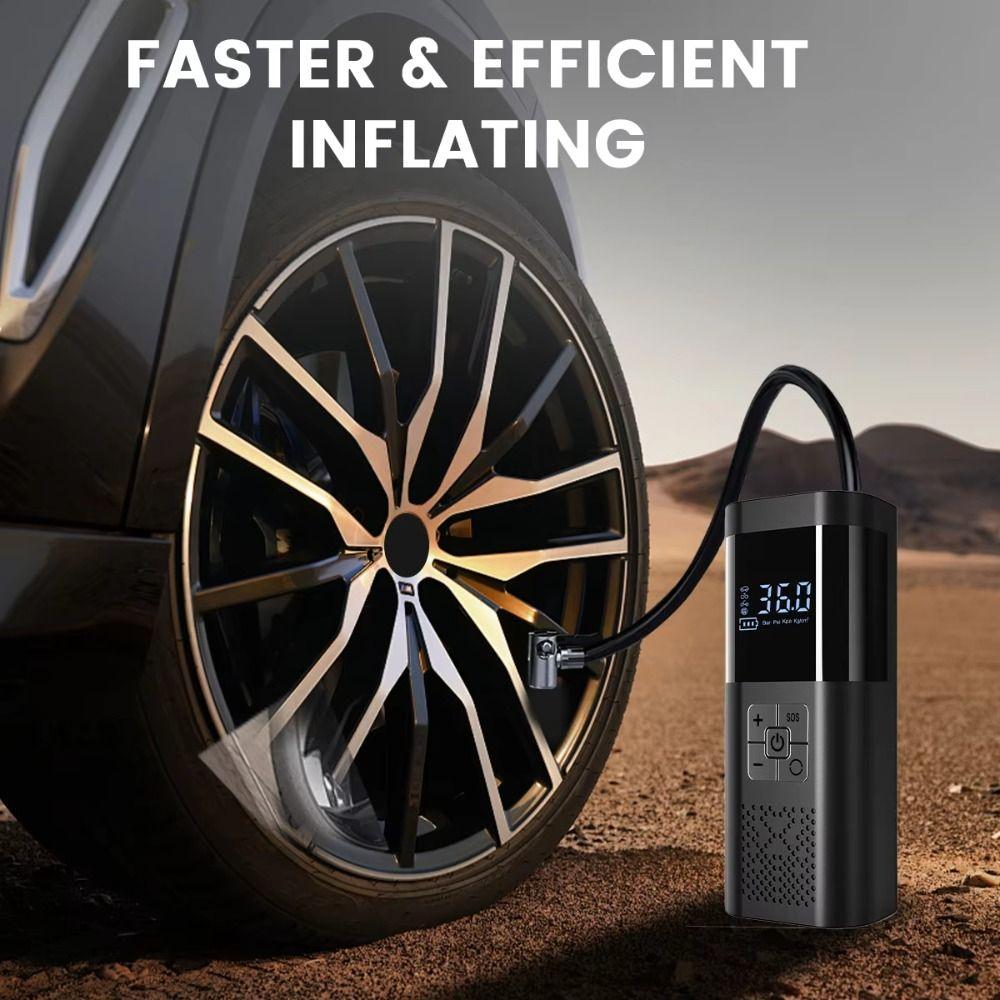 Pressure Gauge Tire Inflator Digital Display Electric Tire Inflator Cordless Air Pump  Car Tires