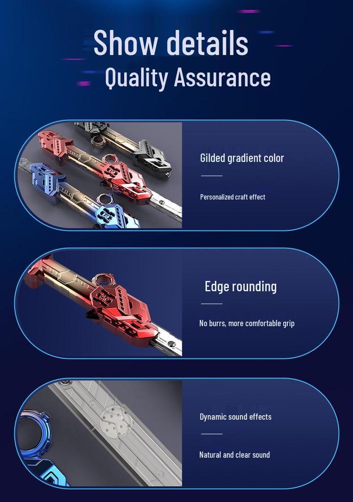 New Fire Whirlwind Double-Edged Laser Light-Up Retractable Sword Toy for Kids - Hot Selling Internet Sensation