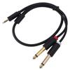 2 in 1 3.5mm To 6.5mmAudio Splitter Cable Mixing Console Sound Cable  Consumer Electronics