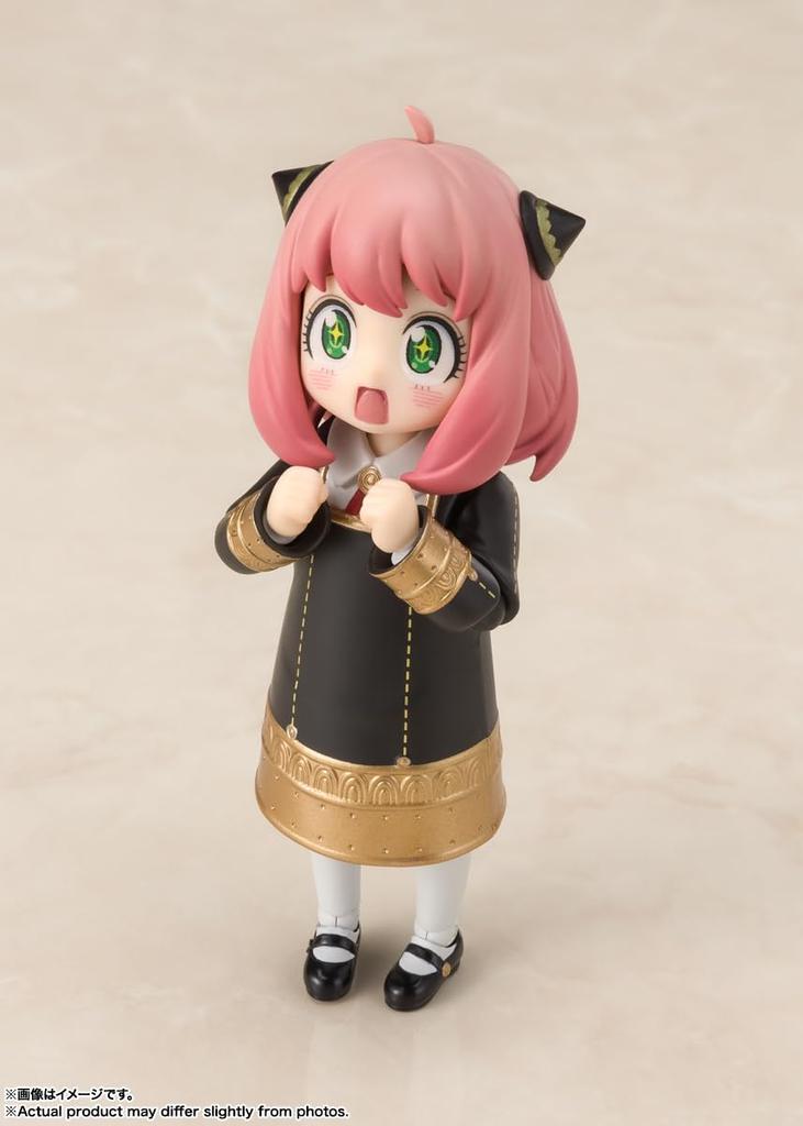 TAMASHII NATIONS Anya Forger 80mm malovaná pohyblivá figurka SHFiguarts SPY×FAMILY -Verze Seifuku- Přibl.. ABS a PVC