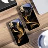 Floating golden ribbon For Samsung A 31 32 A33 A34 35 14 A15 13 16 25 26 50 52 53 54 55 56 70 71 72 73 Golden glass phone case