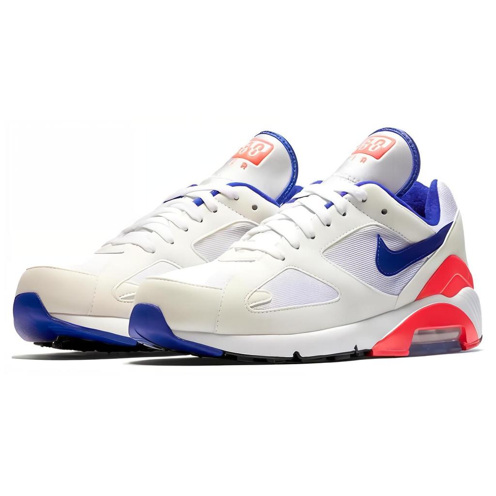 Nike Air Max 180 Ultramarine 2024 Unisex Spor Ayakkabı Beyaz Güneş Kırmızısı Siyah FJ9259-100