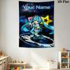 Name Benutzerdefinierte Anime Miku Wandteppich Ästhetischer Wandbehang Bedruckter Stoffdecke Dekorative Wandteppiche für Schlafzimmer Wohnzimmer Heimdekoration