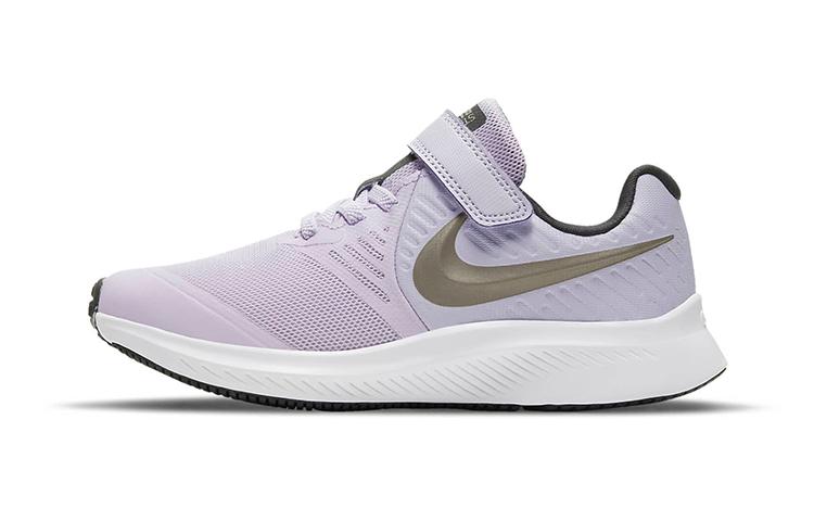 Nike Star Runner 2 Устойчивые к скольжению и истиранию Низкие детские беговые кроссовки AT1801-502 28