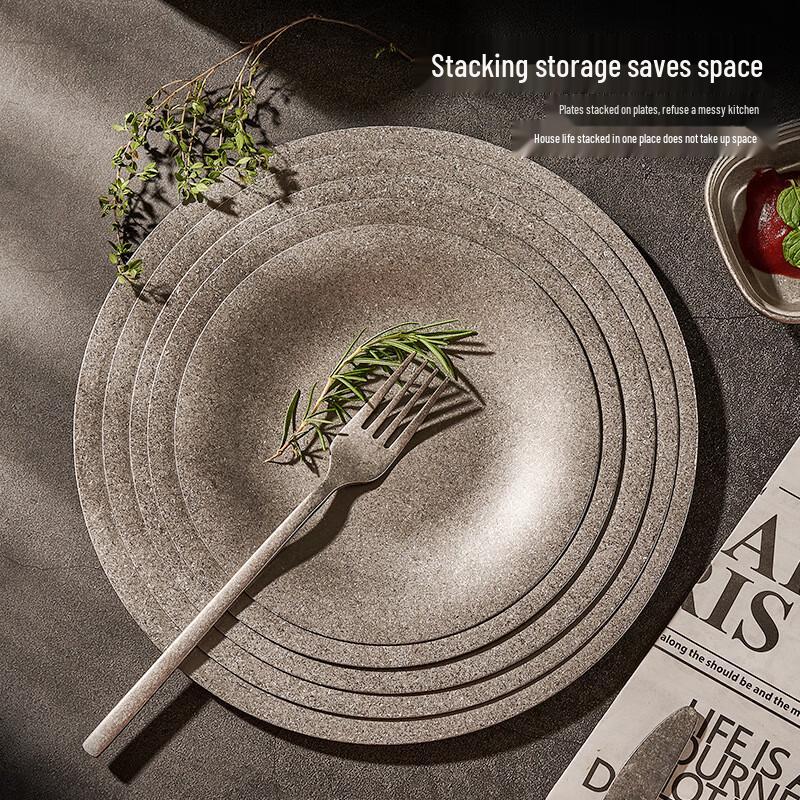 Vintage Round Metal Serving Tray