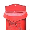 Vintage Wall Mounted Post Box Metal Mailbox for Indoor Ourdoor