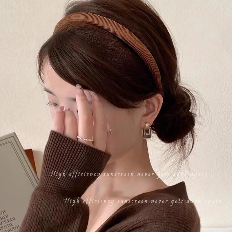 Korean Winter Simple Sponge Headband Hairbands Scrunchies Women Girls Children Hair Head Hoop Bands Accessories Headdress Headwe