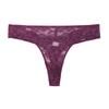 Plus Size Seamless Lace Thong: Comfortable, High Elasticity, Mid-High Waist, All-Cotton