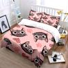 Cat Pattern Decorative Set Soft Comfortable Duvet Cover Bedding Set Included 1*Duvet Cover & 2*Pillowcases Gift