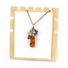 Collar de Cristal Curativo Colgante Prisma de Piedra Preciosa Collar de Piedras Naturales Coloridas Collar de Árbol de Cristal Regalo de Energía Espiritual para Hombres Mujeres