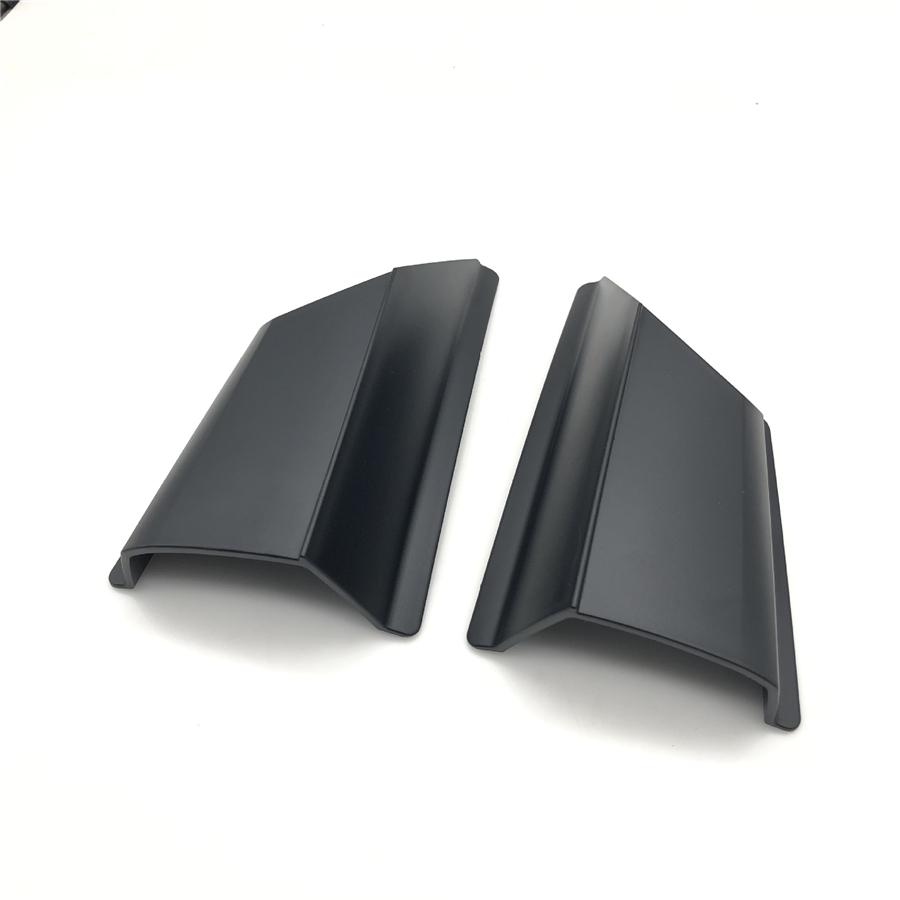 Pair Black Motorcycle Front Fairing Winglet Aerodynamic Wing Side Spoiler Cover