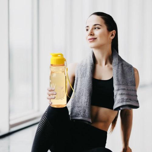 Large Sports Water Bottle - Gym Water Bottle for Men | 500ml Hiking Water Bottle, Daily Hydration Bottle, Leakproof Sports Water Bottle, Everyday Drin