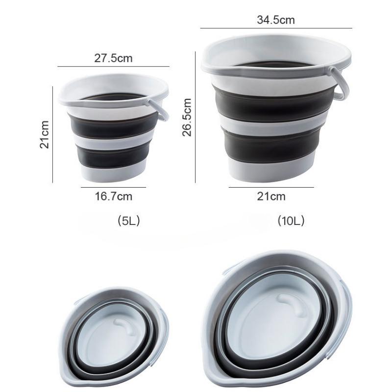 Collapsible Bucket  Large Capacity Portable Folding Bucket Camping Fishing Buckets Picnic Storage Car Washing Bucket
