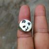 Handmade Panda Signet Ring: 925 Sterling Silver Animal Jewelry