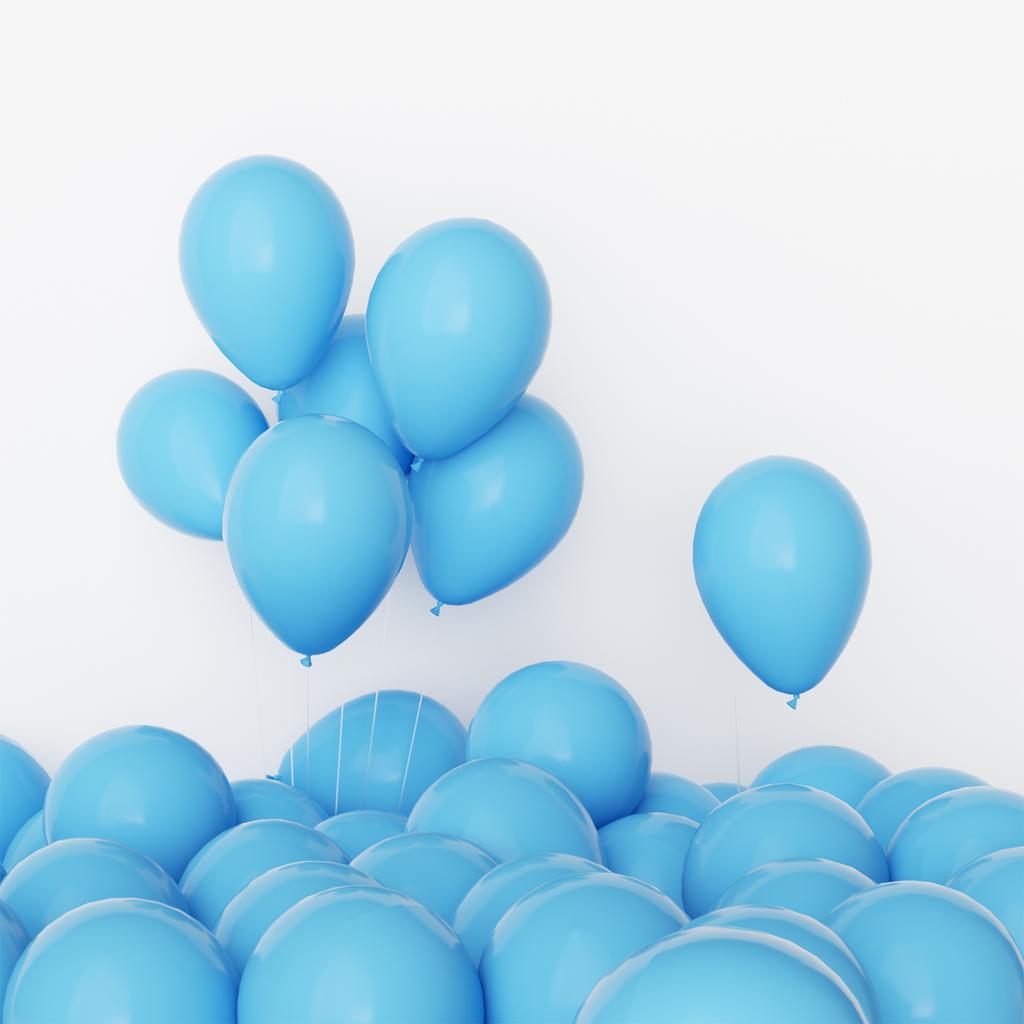 10pcs Set 10inche Blue Latex Latex Party Balloons For Birthday Party Party Balloons Birthday Balloons Latex Balloon