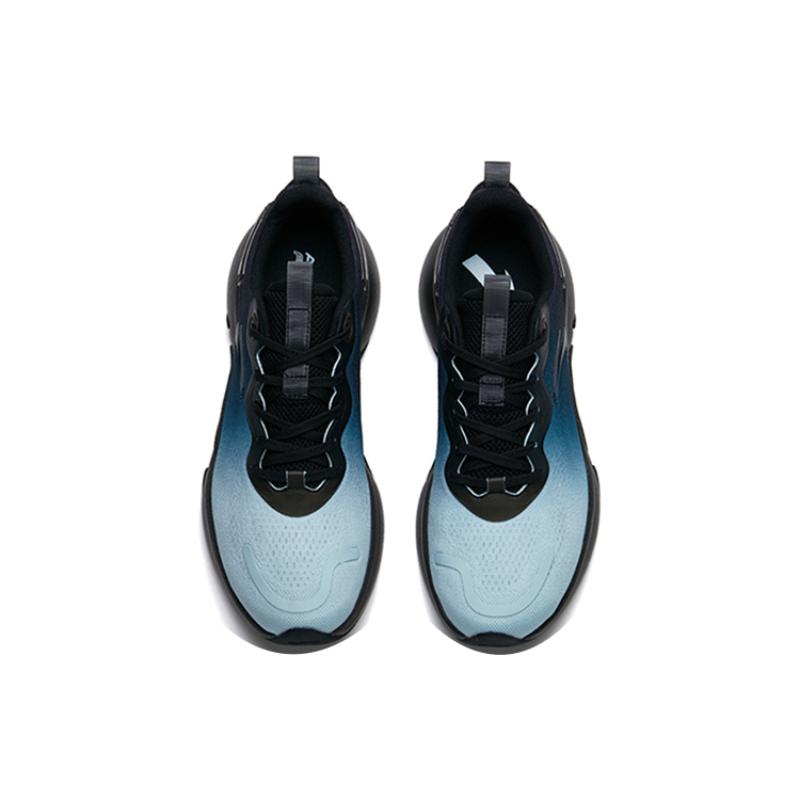Anta Cushioning Anti-Slip Wear-Resistant Breathability Low-Top Running Shoes Men's Blue Black Sneakers 112225520-8