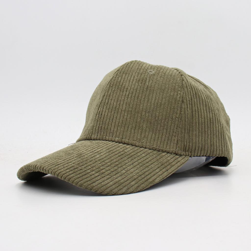 Corduroy Baseball Cap Simple Solid Color Versatile Trendy Warm Strip Peaked Cap Men And Women