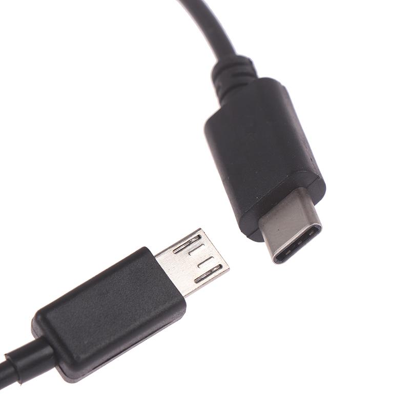 Micro Usb / Type C To 2 Otg Dual Female Usb Port Hub Cable Y Splitter Adapter