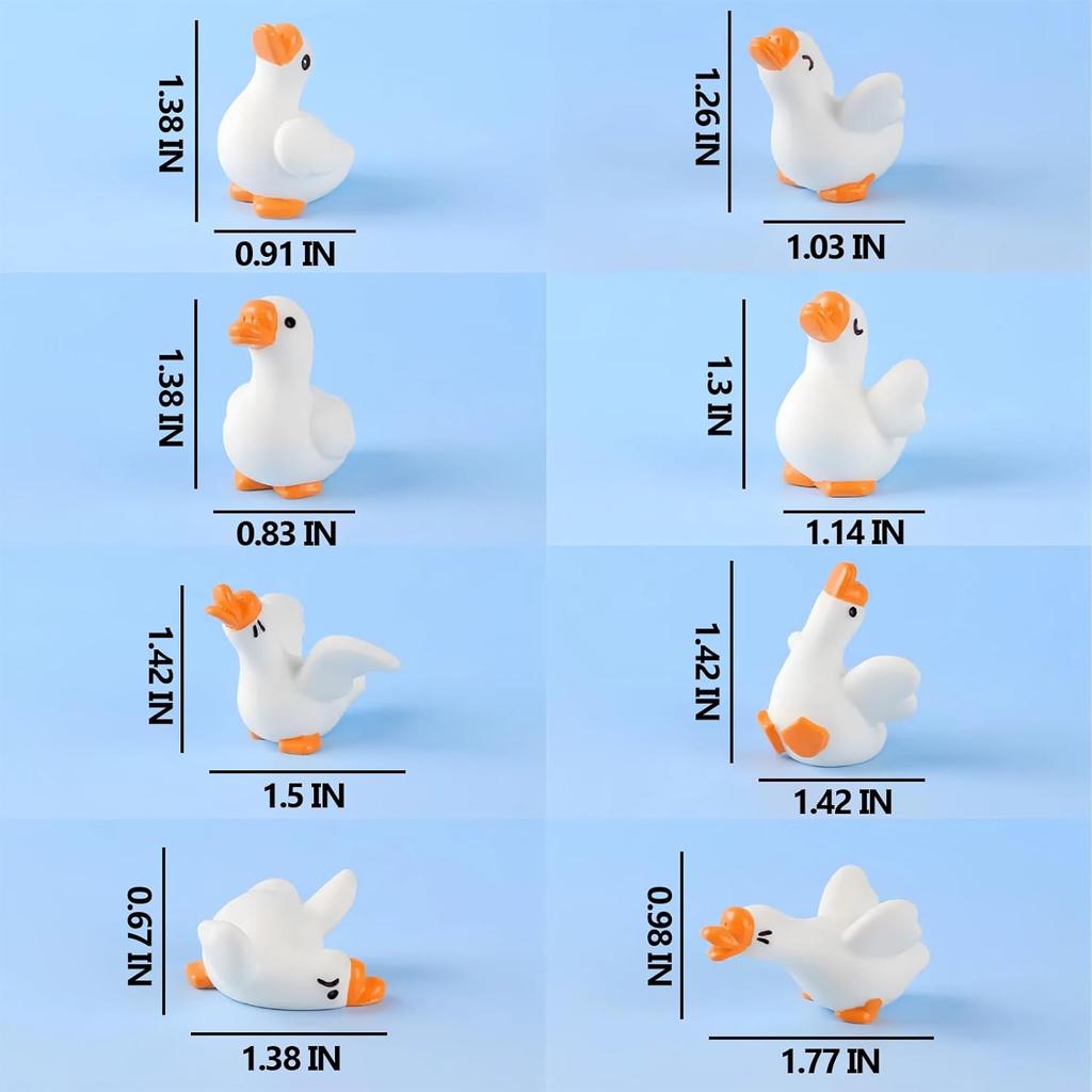 Goose Funny Car Dashboard Accessories, Cute Car Accessories For Women Interior, Mini Goose Figurine For Car Home Desk