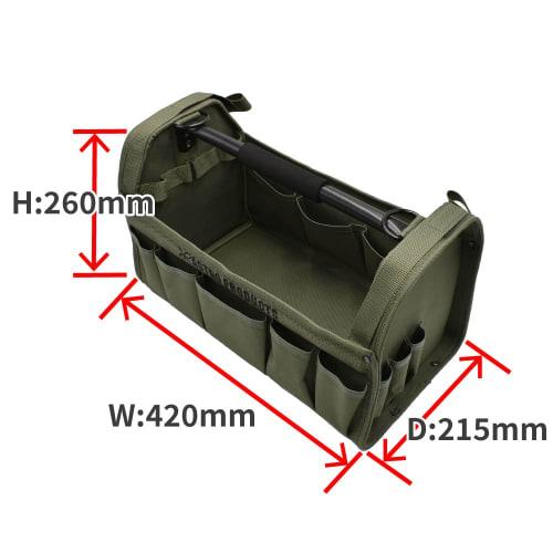 AP Handy Tool Tote, Olive Drab, 03-09835, by ASTROPRODUCTS. This Tool Case Is Perfect for Carrying Tools, Taking Them Out, or Transporting Them In You