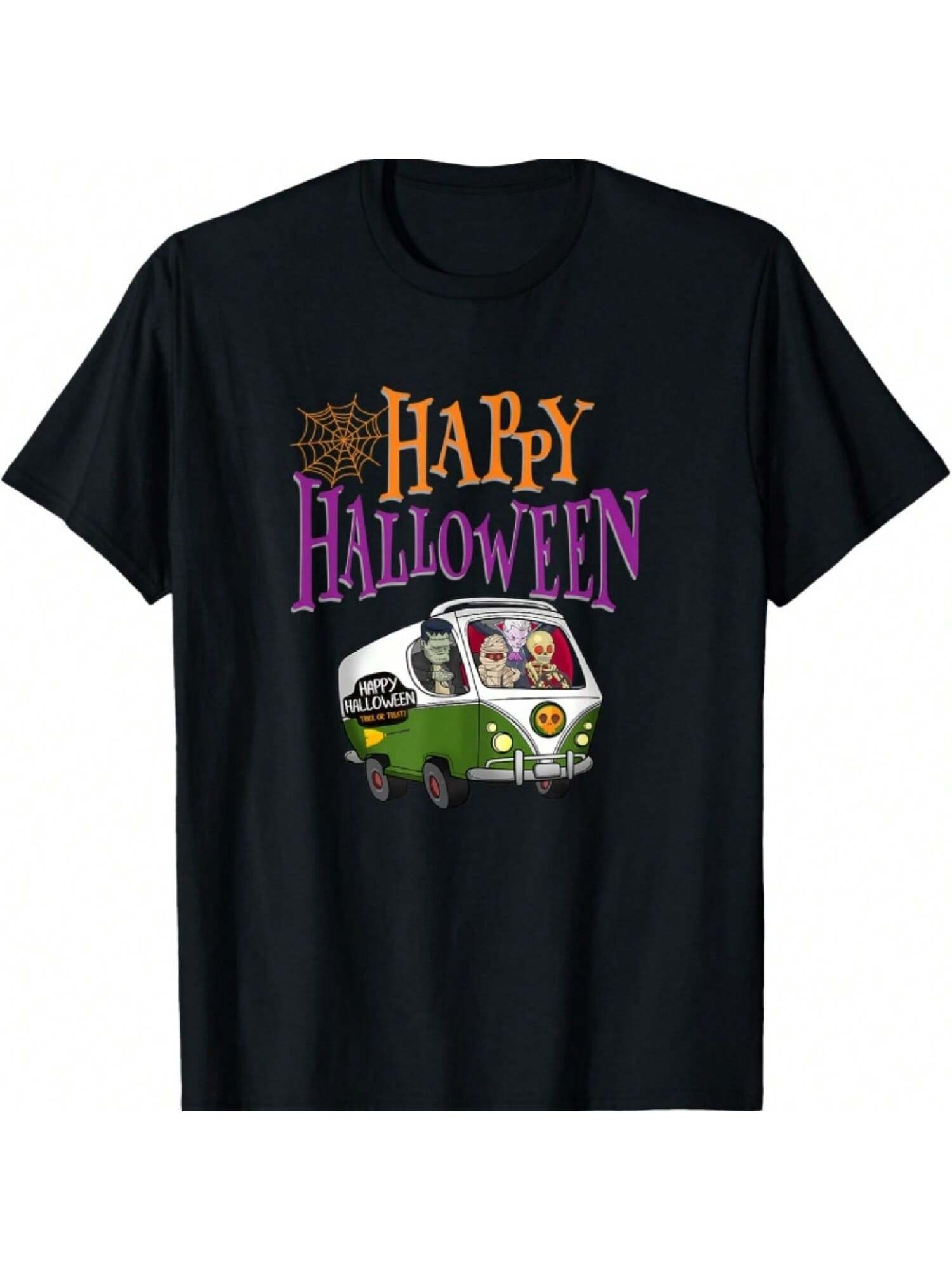 Dracula Mummy Skeleton Van Halloween Costume T-Shirt S разноцветный