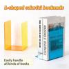 Acrylic Books Holders Table Picture Album Holders for Displaying Books Books Stand, Elegant Design Bookends Bookshelfs
