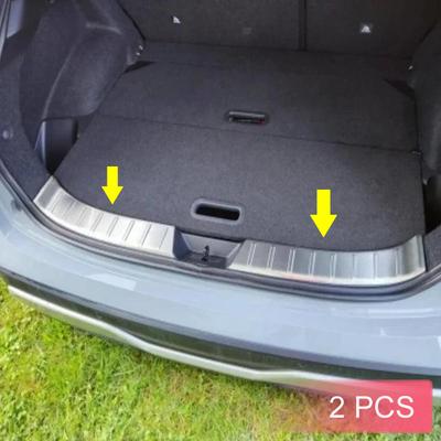 For Nissan Qashqai J12 -2025 Stainless Steel Rear Bumper Trunk Sill Kick Protector Cover Luggage Entry Guard  2024