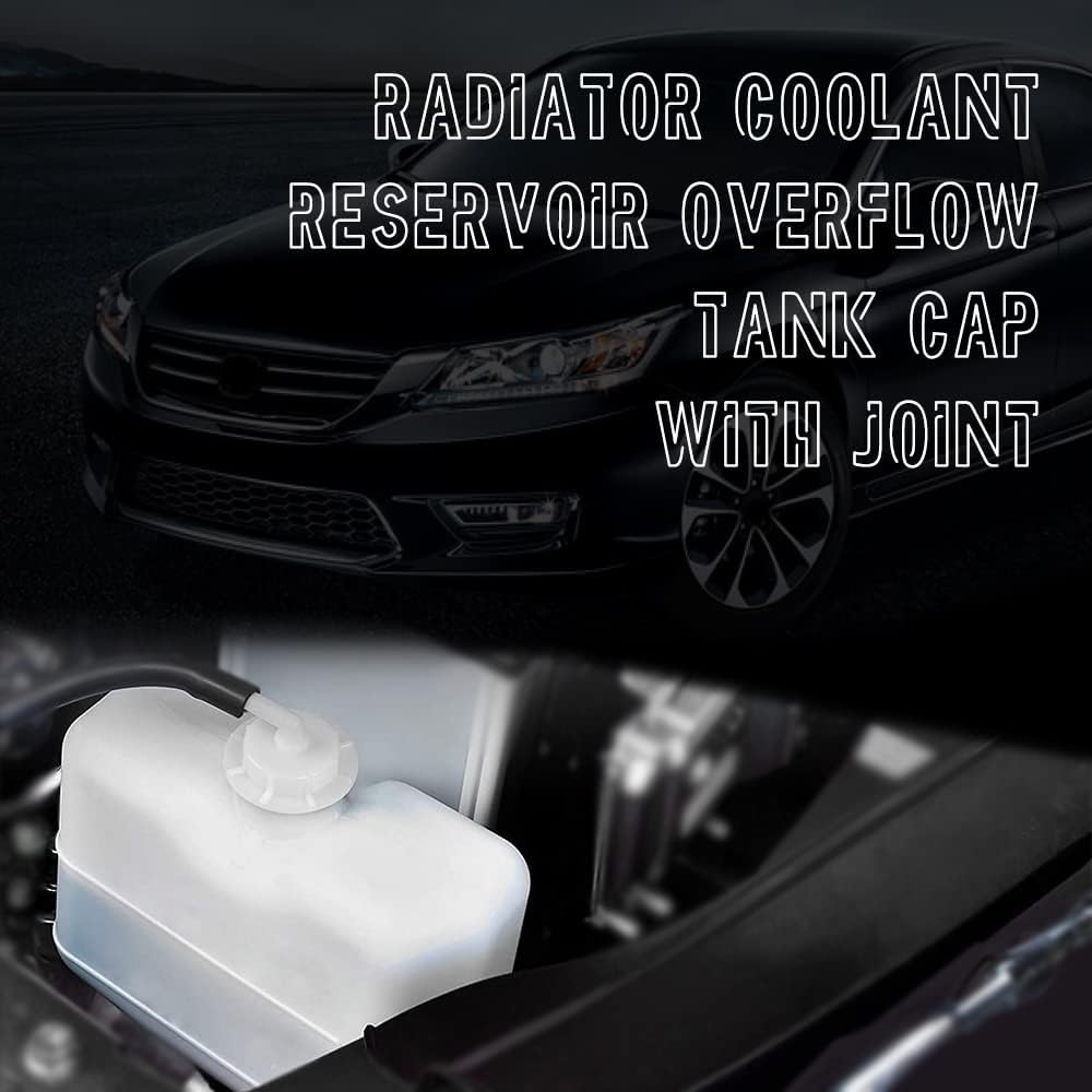 2 PCS Radiator Coolant Reservoir Overflow Tank Cap with Joint, Coolant Reservoir Cap Fit for Honda Acura Accord Civic Pilot Insight Element,