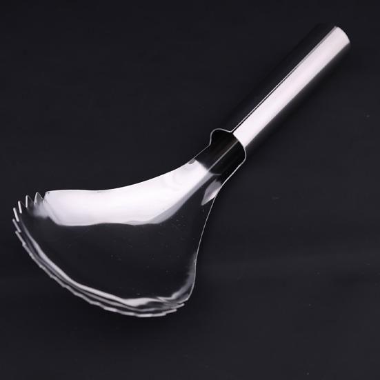 Gezahnter Eisbrecherlöffel Edelstahl-Eisschaufel Fruchtfleischseparator Eisportionierer mit ergonomischem Griff Küchenlöffel für Smoothies, Eisschnee