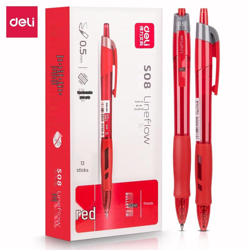 Deli S08 Retractable Gel Pen