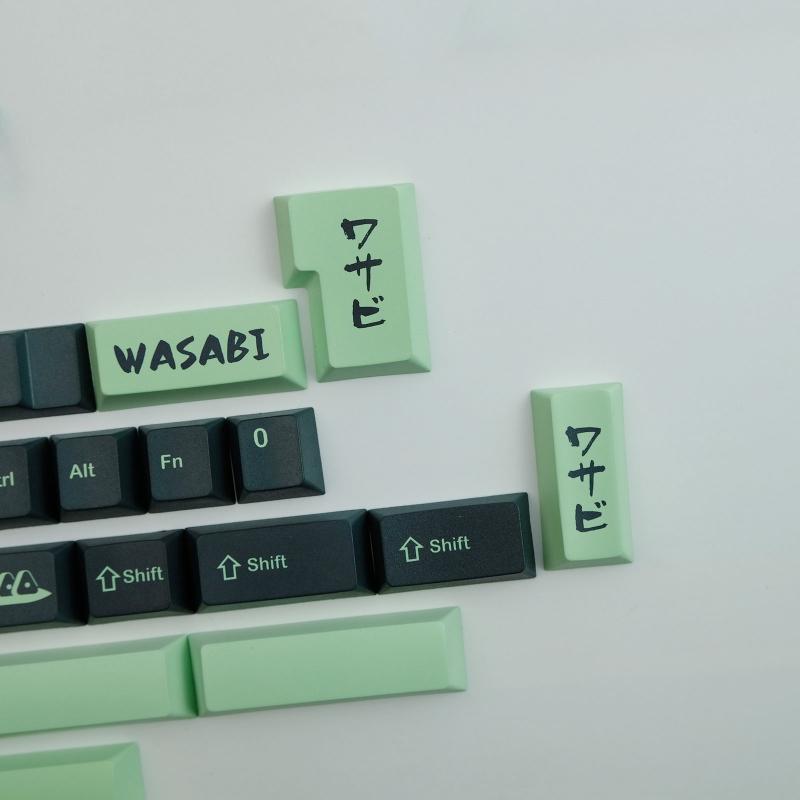 142 Keys Wasabi Mustard Keycaps PBT Dye Sublimation Personlized  Keycap For Mechanical  MX Keyboard for Key