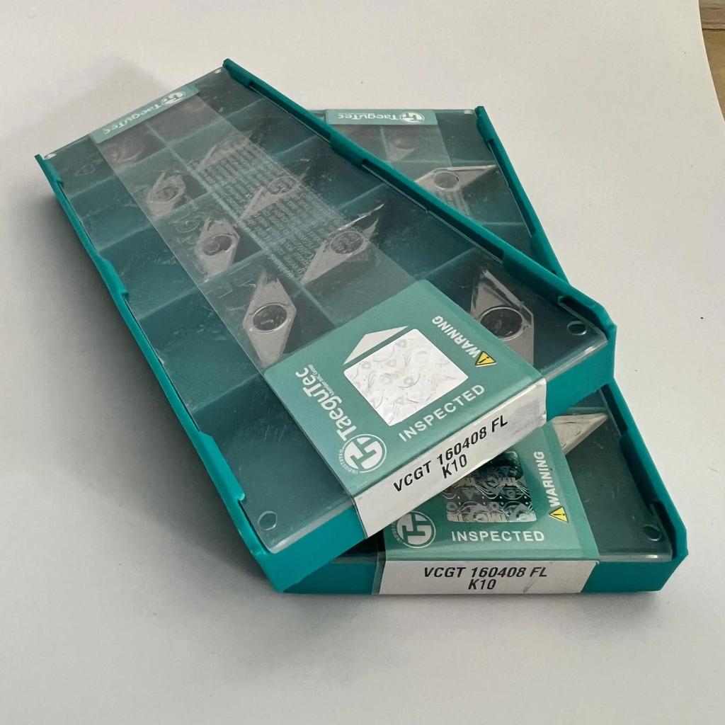 TaeguTec / VCGT160408FL K10 /Original Genuine CNC Alloy Blade 10 PCS