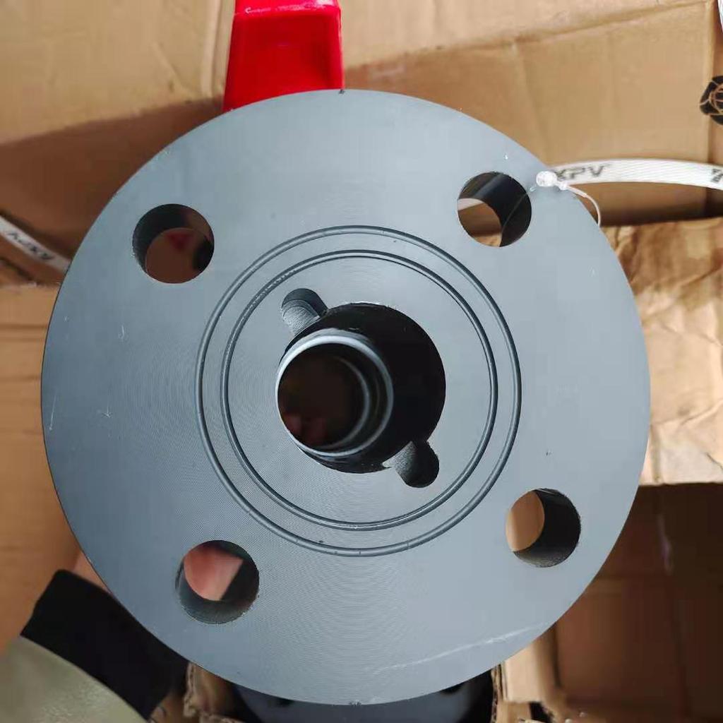 UPVC Integral Flanged Ball Valve Q41F-10U Plastic Chemical Valve DN15-DN300