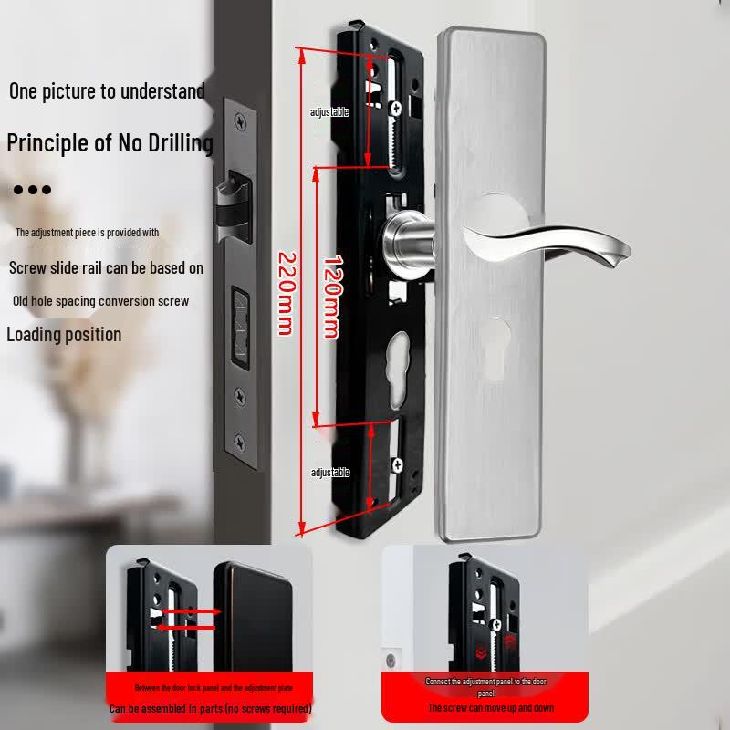 Qigu Zongheng Stainless Steel Adjustable Interior Door Handle Lock