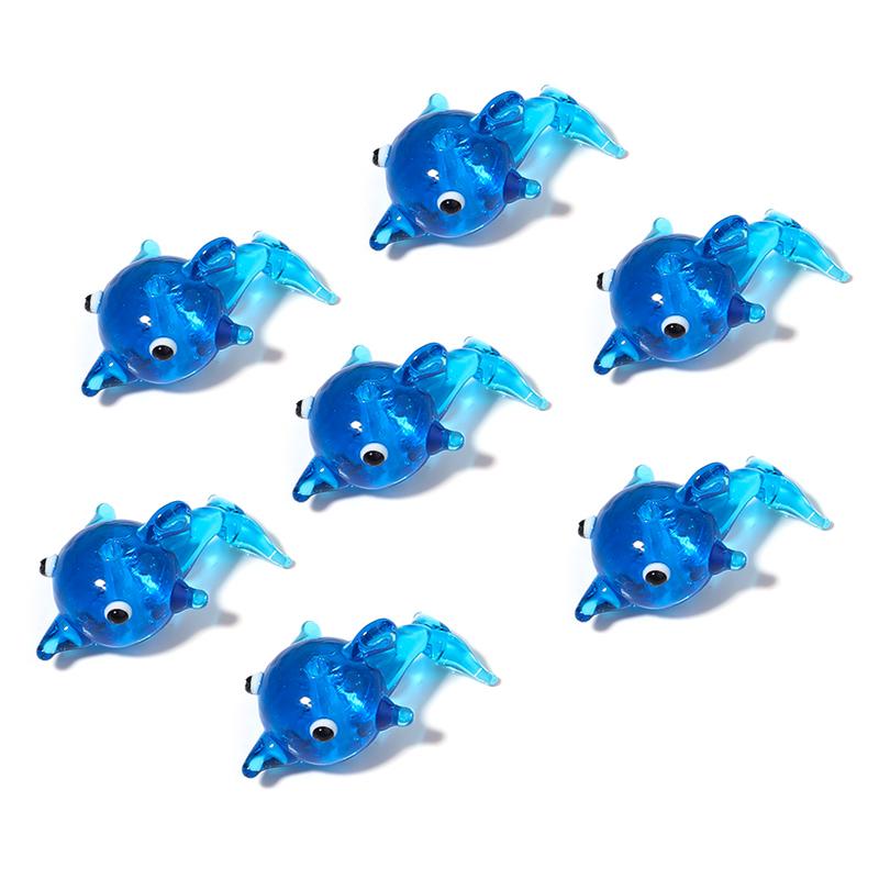 2-10pcs/Lot Cartoon Crabs Shrimp Fish Animal Lampwork Beads for Jewelry Making Glass Beads Loose Spacer Beads DIY Bracelet