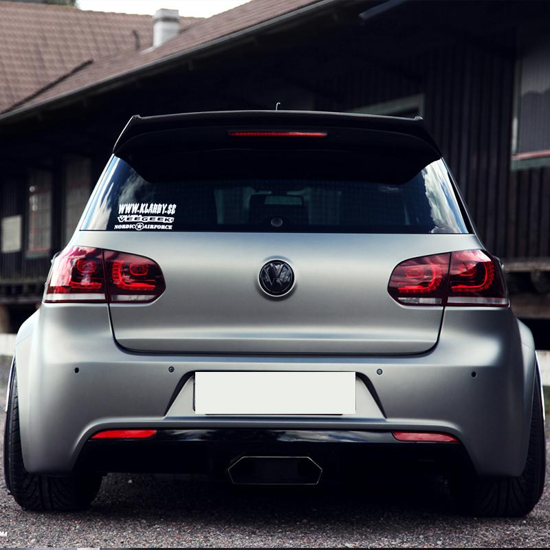 For VW Golf Golf 6 GTI Mk6 GTI GTD R20 Car Rear Trunk Boot Lip Spoiler Robot Style Rear Roof Spoiler Extension Body Kit Tuning