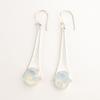 Milky Opal Stone Sterling Silver Boho Dangle Drop Elegant Hook Earrings Jewelry EE-136-14