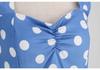 Polka Dot Retro 50s Hepburn Style Waist-Cinched Dress