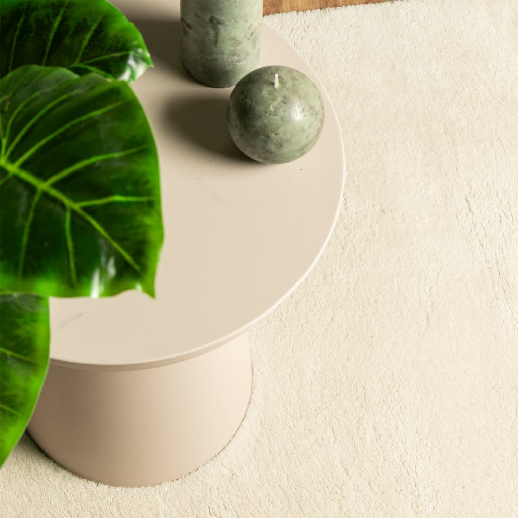 HUARTE Rug Short Pile Soft and Washable Cream 80 x 150 cm