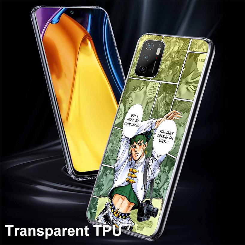 JoJo Bizarre Adventures Anime Phone Case For Xiaomi Poco X7 X6 X5 Pro F7 Ultra Redmi 15C 15 13C 13 12C 12 10 10A 10C 9 9A 9C 9T