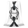 Bad Omens Logo Metalcore Merchandise Black Metal Blanket Flannel Sofa Throw Blanket for Couch Bedding Travel Throws Bedspread